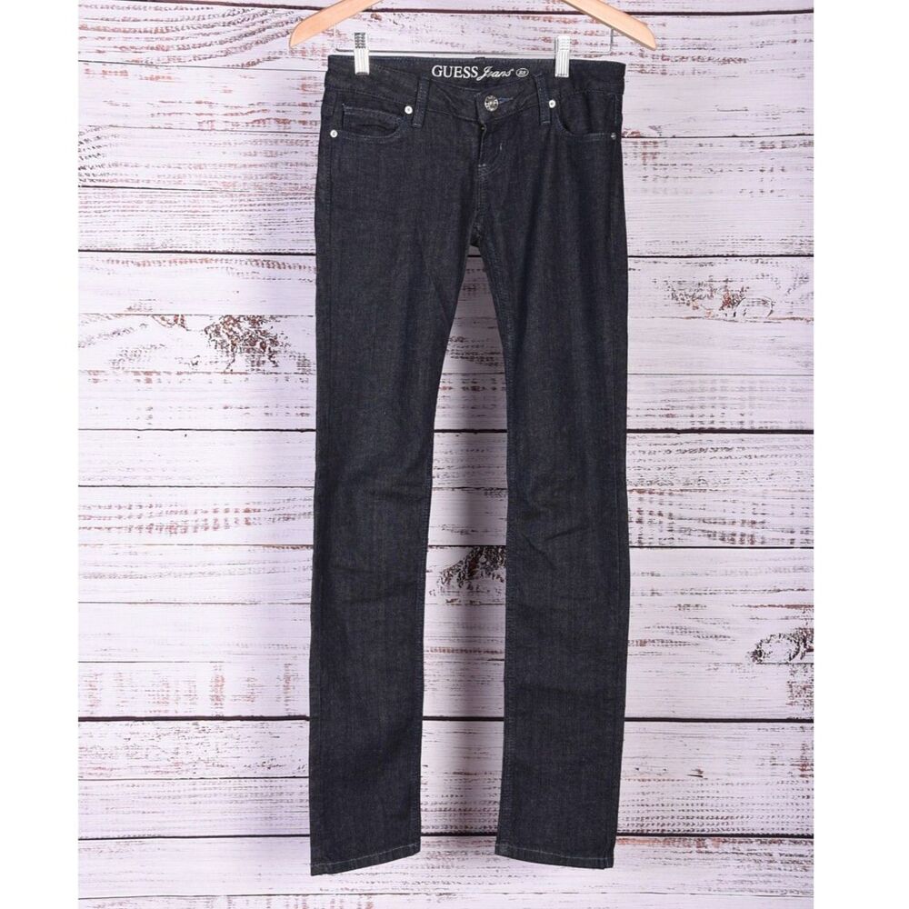 Guess Los Angeles Foxy Skinny Leg Dark Wash Denim Size 23
